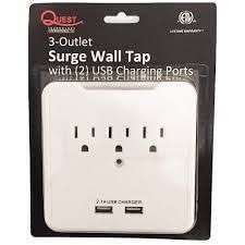 PROTECTOR 3 TOMAS+2 USB PARED EPD-0923 QUEST