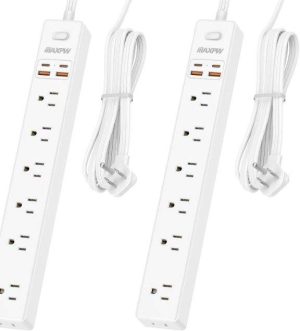 PROTECTOR DE 7 TOMAS CON USB 1700J