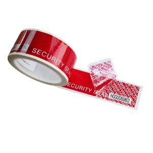 CINTA DE SEGURIDAD TAMPERSEALS GROUP 100 UNIDADES (2.54 X 8.51) ROJO B07GPGGQ5Y
