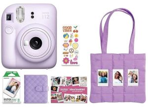 CAMARA FOTOGRAFICA INSTANTANEA FUJIFILM INSTAX MINI 12 LILA KIT