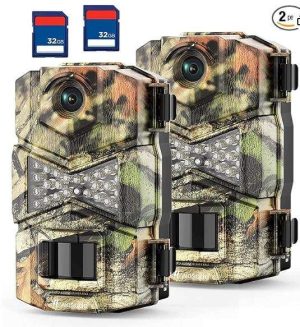 CÁMARAS DE RASTREO CON VISIÓN NOCTURNA INFRARROJA TRANSPARENTE DE BAJO BRILLO, IMPERMEABLE G200 CON SD DE 32 GB #B09WH71D3H