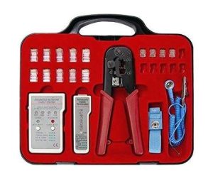 PROBADOR CABLE RED RJ45/RJ11 KIT CON HERRAMIENTA