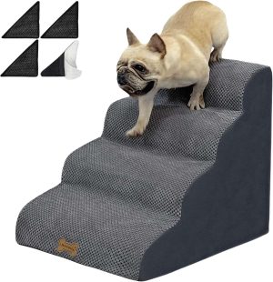 ESCALERA PARA PERROS 4 ESCALONES NECRELY #B0CGY9KJQZ