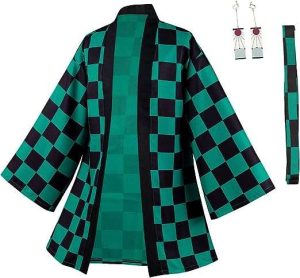 DUWSEAL KAMADO TANJIROU CONJUNTO DE BATA PARA COSPLAY
