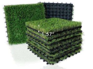 CÉSPED ARTIFICIAL ENTRELAZADOS XLX TURF 12 X 12 SUELOS DE INTERIORES Y EXTERIORES