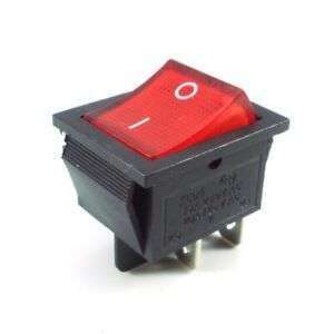 INTERRUPTOR ROJO 2POS 4PIN 15A