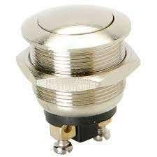 INTERRUPTOR BOTON METAL NO PANEL 060-658