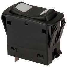 INTERRUPTOR SPDT ON-OFF-ON ILUMINADO NEGRO 54-154 #060-918 NTE