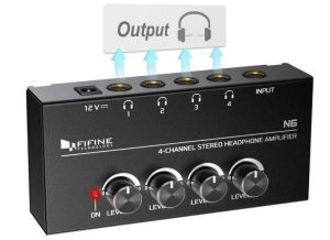 AMPLIFICADOR DE AURICULARES DE 4 CANALES FIFINE N6 B07QDN6JXG