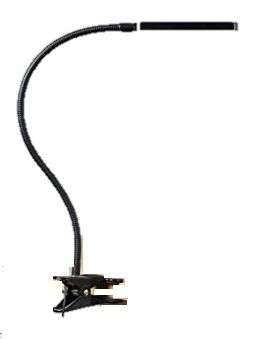 LAMPARA ESCRITORIO GERMAN-TEK LE1520C BRAZO FLEXIBLE CON SUJETADOR
