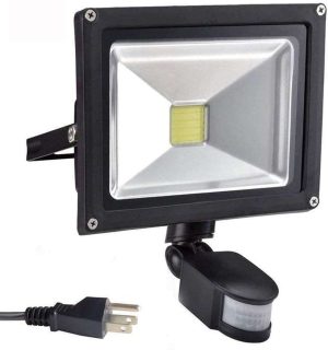 LAMPARA JARDIN 10W CON SENSOR DE MOVIMIENTO