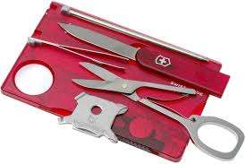SWISS CARD VICTORINOX NAILCARE ROJA TRAN 0.7300.T