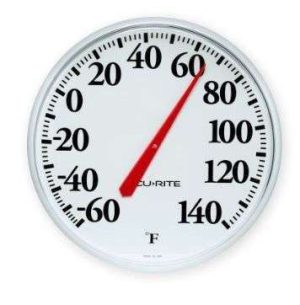 TERMOMETRO 12.5" BASICO BLANCO 01360A1 FAHRENHEIT ACURITE