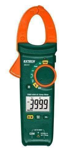 AMPERIMETRO DE GANCHO DIGITAL EXTECH MA443 400A