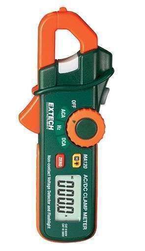 AMPERIMETRO DE GANCHO DIGITAL EXTECH MA120 200A AC/DC