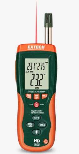 MEDIDOR HUMEDAD/ TEMP HD500 EXTECH
