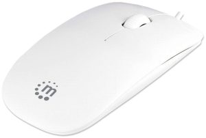 MOUSE USB OPTICO SLIM #177627 BLANCO MANHATTAN