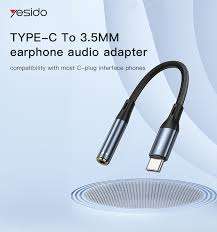 CONVERTIDOR USB C MACHO A 3.5 YESIDO YAU38