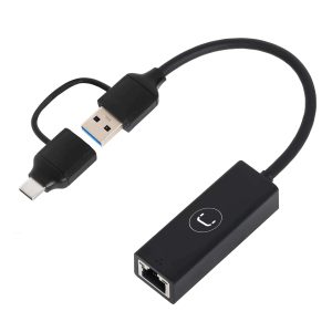 CONVERTIDOR USB/USB-C A RJ45 3.0 UNNO TECKNO AD3007BK #850058179032