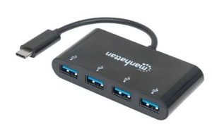 CONCENTRADOR USB-C 4 PUERTOS 3.1 #162746 MANHATTAN