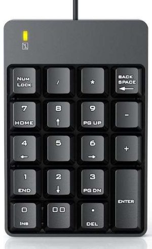 TECLADO NUMERICO USB 19 TECLAS TECHGARDEN