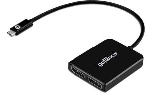 CONVERTIDOR USB C A 2 DISPLAYPORT 4K GOFANGO USBCMST2DP