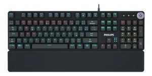 TECLADO USB MECANICO GAMING PHILIPS SPK8605