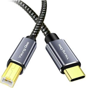CABLE DE IMPRESORA USB-C 1M,ESCÁNER E IMPRESORA YEUNG QEE