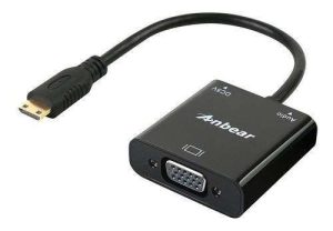 CONVERTIDOR MINI HDMI A VGA M-H 1080P LYSB01LF7K1UK ANBEAR