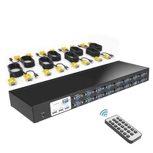 CONMUTADOR KVM 4K UHD 16 PUERTOS MT-VIKI 1601UK-CH #B08ZMPSQBM