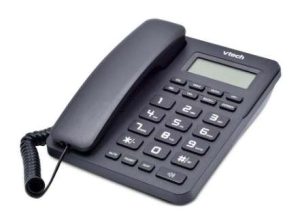 TELEFONO VTECH VTC500 ALAMBRICO CON IDENTIFICADOR Y SPEAKER NEGRO