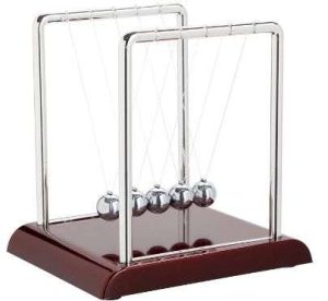PÉNDULO CUNA DE NEWTON, BOLAS CINÉTICAS PARA LA DECORACIÓN DEL ESCRITORIO EN LA OFICINA (7 X 7.1 X 5