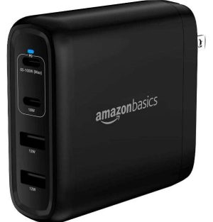 CARGADOR 4USB 2USB-C 100W AMAZON BASICS
