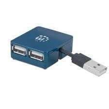 CONCENTRADOR USB 4 PUERTOS #160605 MANHATTAN
