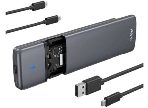 ENCAPSULADOR SSD SATA M.2 NVME SIN HERRAMIENTAS, SOKIWI USB 3.2 SATA M-KEY / B+M, LECTOR NVME