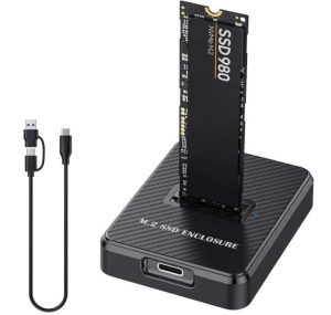 ENCAPSULADOR SSD M.2 NVME SSD USB 3.2 CARCASA DE PLÁSTICO PORTÁTIL