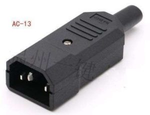 TOMA CORRIENTE MACHO PARA PC 3 CONTACTOS 250V AC 10A