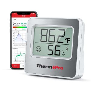 MEDIDOR HUMEDAD/TEMPERATURA TP357 DIGITAL INDOOR , BLUETOOTH CON SMART APP, NEGRO