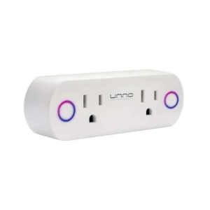 TOMA CORRIENTE WIFI DUAL PW5302WT UNNO TEKNO #728662223222