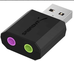 ADAPTADOR USB STEREO 3D SABRENT AU-MMSA