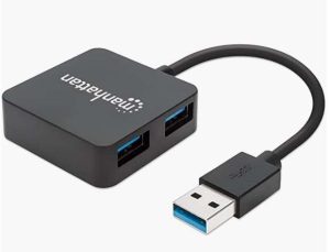 CONCENTRADOR USB 3.0 4 PUERTOS 162296 MANHATTAN