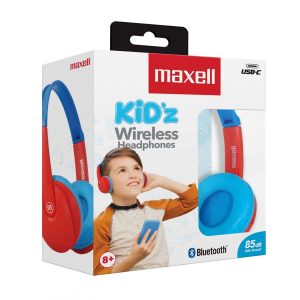 AUDIFONO BLUETOOTH MAXELL HP-BT350 ROJO/TURQUEZA P/NIÑOS #348365