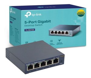 CONCENTRADOR RED 5 PUERTOS SWITCH GIGABIT TL-SG105PE TP-LINK