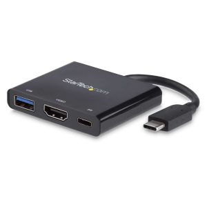 CONVERTIDOR USB C MULTIPUERTO CON HDMI 4K - PD - 1X USB 3.0 TYPE A - STARTECH CDP2HDUACP