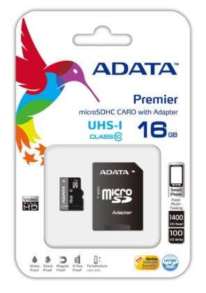 MEMORIA MICRO 16GB SD CLASE 10 ADATA AUSDH16GUICL10