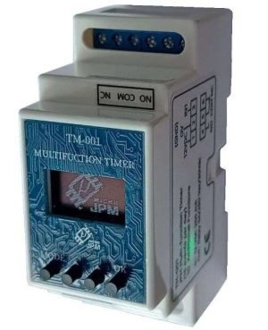 TIMER MULTIFUNCIONAL TM-001 JPM 12 VDC 5A 16 EVENTOS PROGRAMABLES