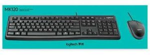TECLADO / MOUSE LOGITECH MK120 ALAMB USB INGLES 920-002565 NEGRO