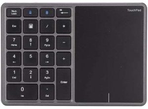 MINI TECLADO NUMÉRICO DE 22 TECLAS, BLUTOOTH 4.2 2.4G MODOS DUALES USB NUMÉRICO PAD NUMPAD CON PANEL