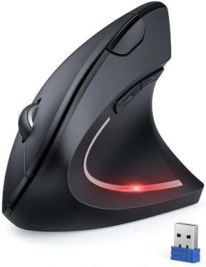 MOUSE VERTICAL INALÁMBRICO ERGONOMICO 1000/1600 DPI ADESO
