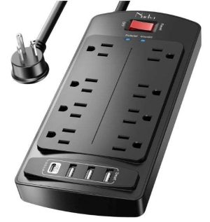 REGLETA PROTECTORA 20W 980 JOULES 6 AC 1 USB 1 USB-C PLUGTUL B0BP28RVDY